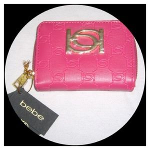 😎BeBe Nina Compact Wallet -Fuchsia
